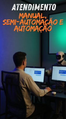 Atendimento Manual, Semi-Automação e Automação